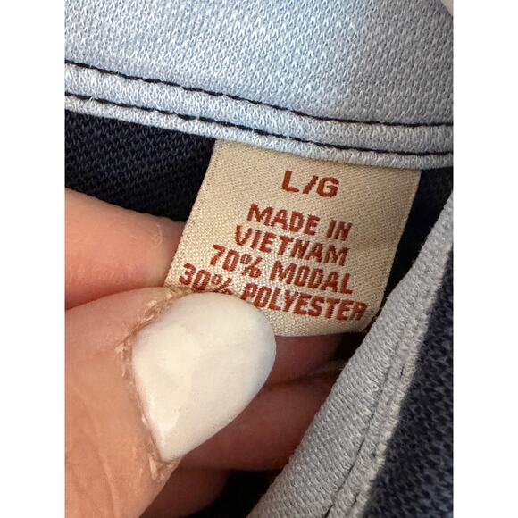 Tommy Bahama Men's Large Blue Short Sleeve Collared Button Up Neck Shirt - Picture 10 of 11